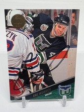 1993-1994 Leaf Hockey #271 Eric Weinrich SIGNED NHL Hockey Card