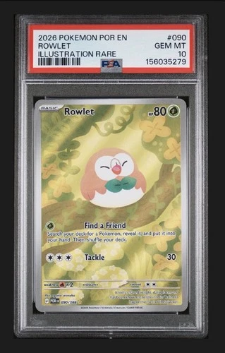 Rowlet Illustration Rare 090/088 Perfect Order PSA 10 GEM MINT 2026