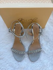 Badgley mischka Alyssa Block Heel Sandals Size 9