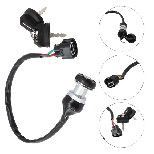 Ignition Key Switch 48295 Black For Linhai T-550 ATV UTV Interior - Picture 8 of 11