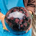 14.82LB Natural Firework Stone Quartz Sphere Crystal Ball Healing Decorati 4983 — photo 8