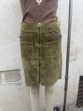 Bebe Real Sude Leather 90s Skirt