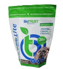 BioTrust Low Crb Lite Prem GrassFd Whey Prtn in Choc Ice Crm flav.13.50z BB 4/26