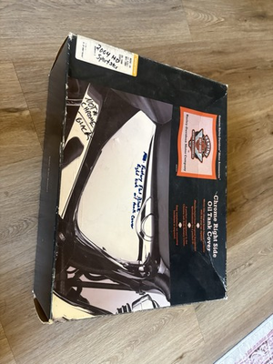 #ad #ad Oil tank Cover Harley Sportster 883 1200 nightster 2004^ Black stock oem nice $30.00