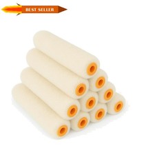 Pack of 10 High-Performance 4" Mohair Mini Roller Sleeves for Smooth Finishes