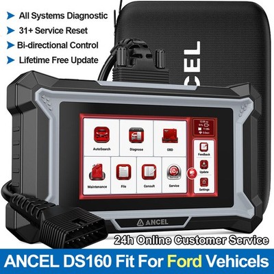 ANCEL DS160 OBD2 Scan Tool Car All System Diagnositc Tablet Active Test For Ford