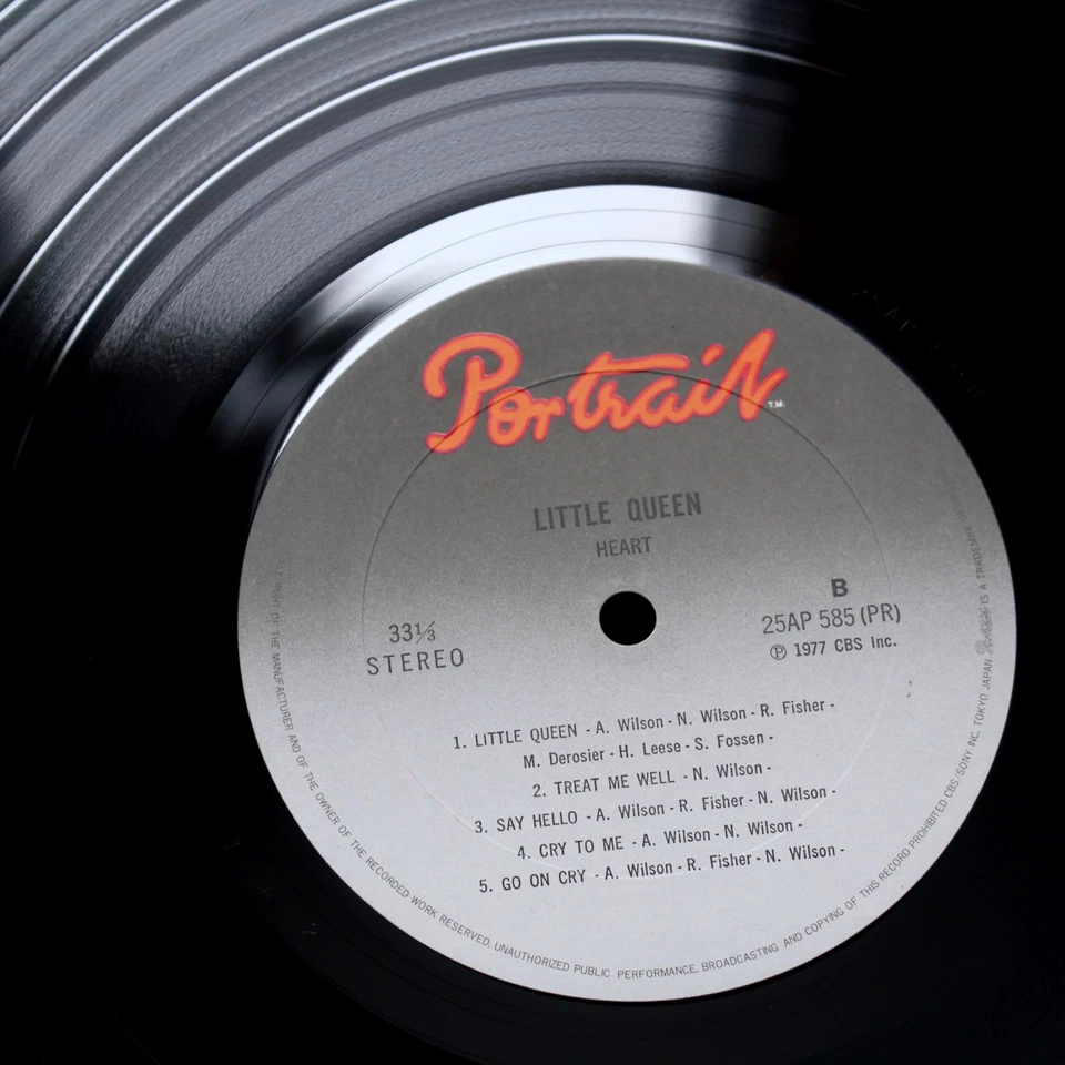 PRISTINE ORIGINAL 1977 HEART VINYL LP PHOTO LYRICS NM NANCY WILSON BARRACUDA - Image 4 of 4