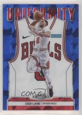 2020 Panini Contenders Optic Uniformity Blue Cracked Ice Prizm Zach LaVine 02v3
