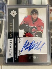 2009-10 Ultimate Collection #105 Mikael Backlund RC Auto 231/299 