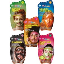 Face Mask Multipack Pack of 5 Peel Off Masks with Salicylic Acid Vitamin C