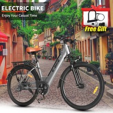 26'' Electric Mountain Bike Ebike 36V 750W Peak Motor 50Mile 25mph City Bikes