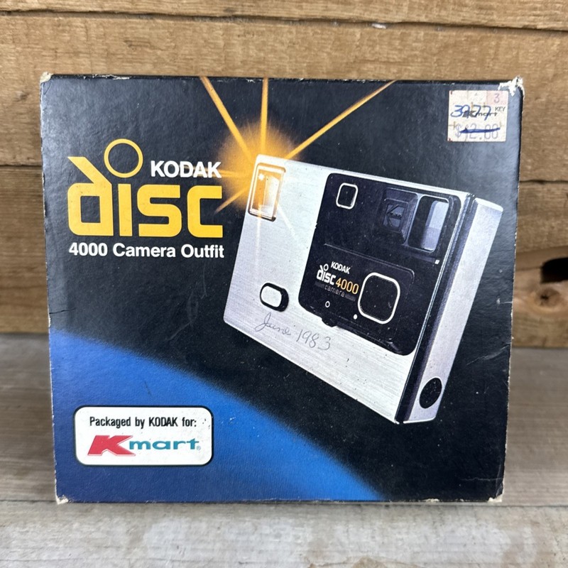 Kodak Disc 4000 Camera Outfit In Original Box Manual Vintage Untested Kmart Ed