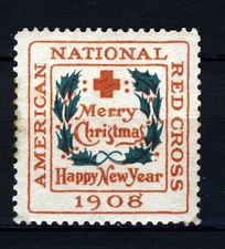 1908 USA Christmas Seal Type 2  (WX34) . Mint Never Hinged, border thin