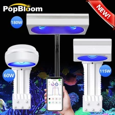 PopBloom RL60 RL115 RL180 LED Aquarium Reef Light Full Spectrum Saltwater Coral