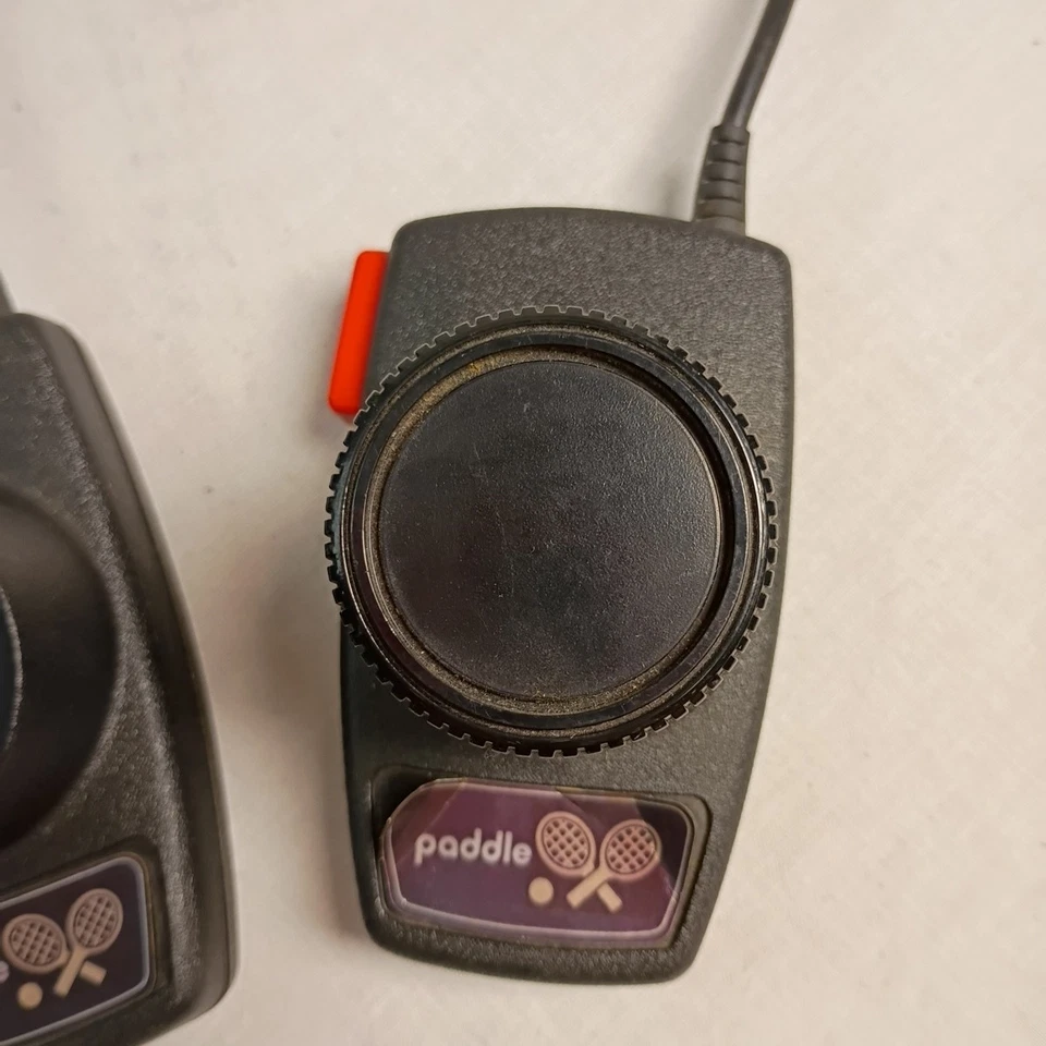 VTG OEM ATARI 2600 Video Game Paddle Controllers Tennis Genuine Atari 1970s - Image 2 of 4
