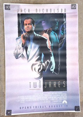 The Two Jakes 1990 4' x 6' Bus Shelter movie poster w/ Jack Nicholson