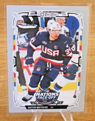 2025-26 O-Pee-Chee 4 Nations Face-Off - Auston Matthews - USA #508