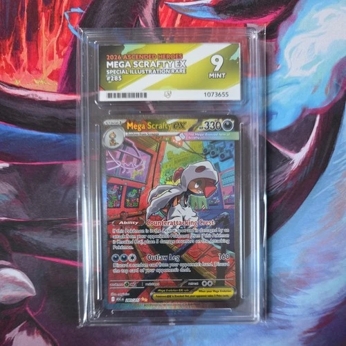 🔥£1 START🔥 Mega Scrafty EX #285/217 - SIR - Ascended Heroes - ACE 9