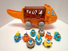 Octonauts Gup G Mobile Speeders Launcher Lot 9 Mini Vehicles Mattel 2014 Rare
