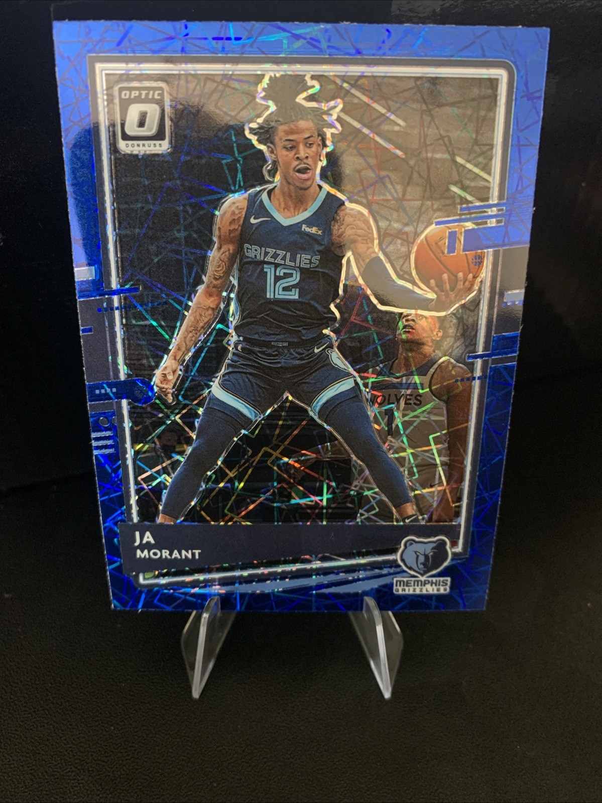 2020-21 Panini Donruss Optic - Ja Morant #117 Blue Velocity Prizm