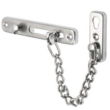 Heavy Duty Stainless Steel Door Chain Lock Brushed Nickel Anti-Theft Security