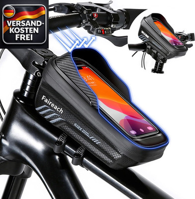 Fahrrad Rahmentasche with 3D Sonnenblende wasserdicht für Smartphones bis 6.8