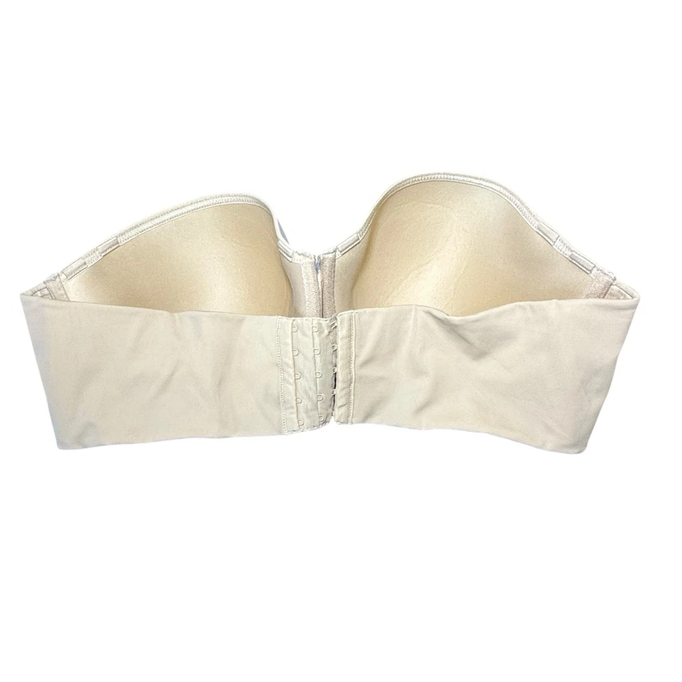 Sujetador Cacique Ligero Sin Tirantes 46D Beige Con Aros Deshuesado Plus Íntimo LEER Foto 2 de 4