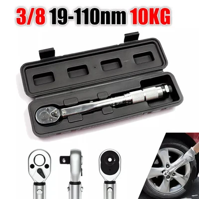 3/8" Drive Calibrated Torque Wrench Reversible Adjustable Micrometer 19 - 110nm - Image 1 of 4
