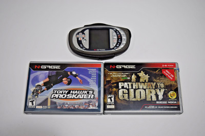 Nokia N-Gage QD Cell Phone Handheld Game Console UNTESTED AS IS W/ Games *READ*