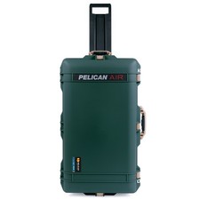 Trekking Green  Tan Pelican 1615 Air case No Foam. With wheels.