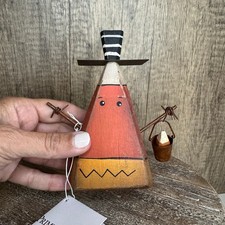 Rustic Halloween Home Decor Sitter Wood Candy Corn Fall Decoration FAST SHIP NEW