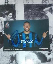 AUTOGRAFO Adriano Inter Imperatore Roma HAND signed Promo card0x15cm ITALY IDOLO