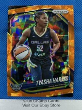 2025 #130 Tyasha Harris Panini Prizm WNBA Orange Ice Prizm Wings