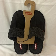 Levi s Slip On Woman s Slippers Black And Charcoal Size 9-10