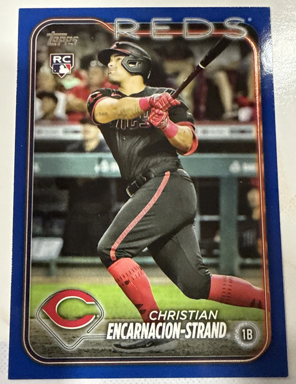 2024 Topps Series 1 - Christian Encarnacion-Strand #219 Royal Blue Parallel (RC)