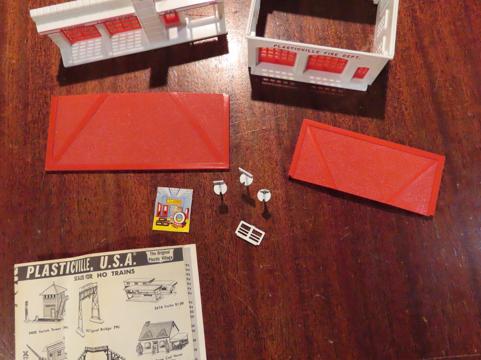 Plasticville Fire House HO Scale Replacement Parts