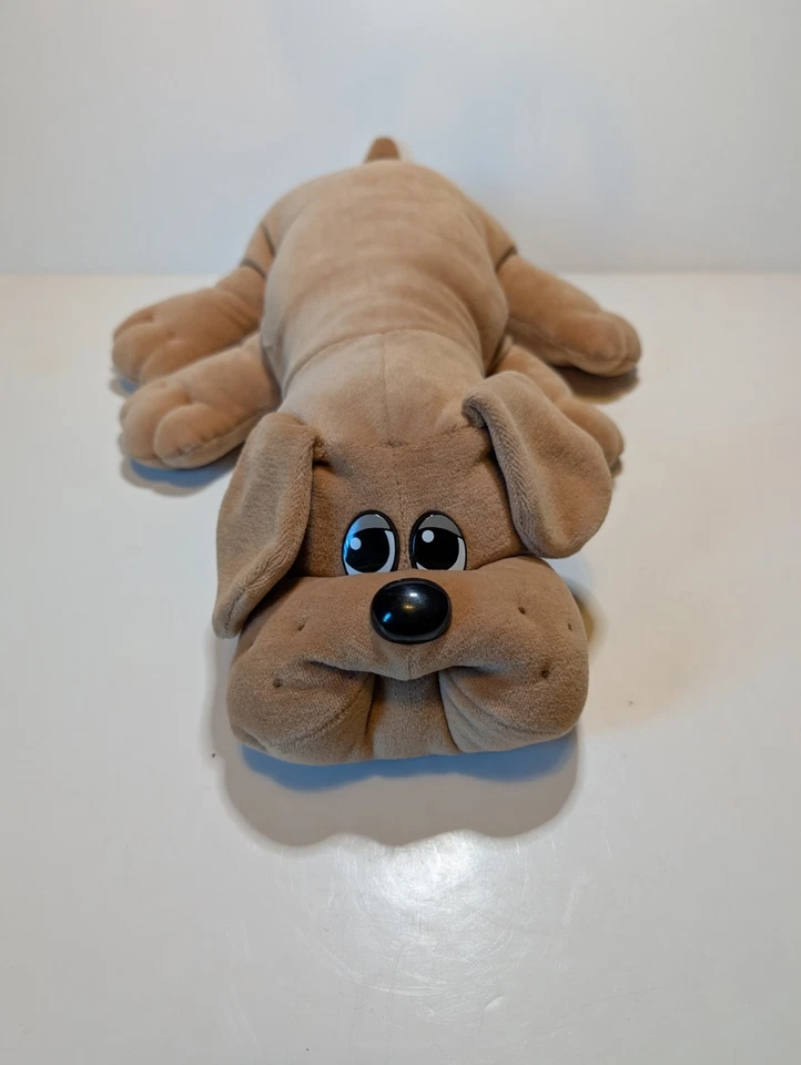 Tonka Pound Puppies 1985 peluche marrón perro vintage 18" B9 Foto 2 de 4