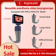 3.5 inch Video Laryngoscope Small Adult/Large Adult/Difficult Airway Blades