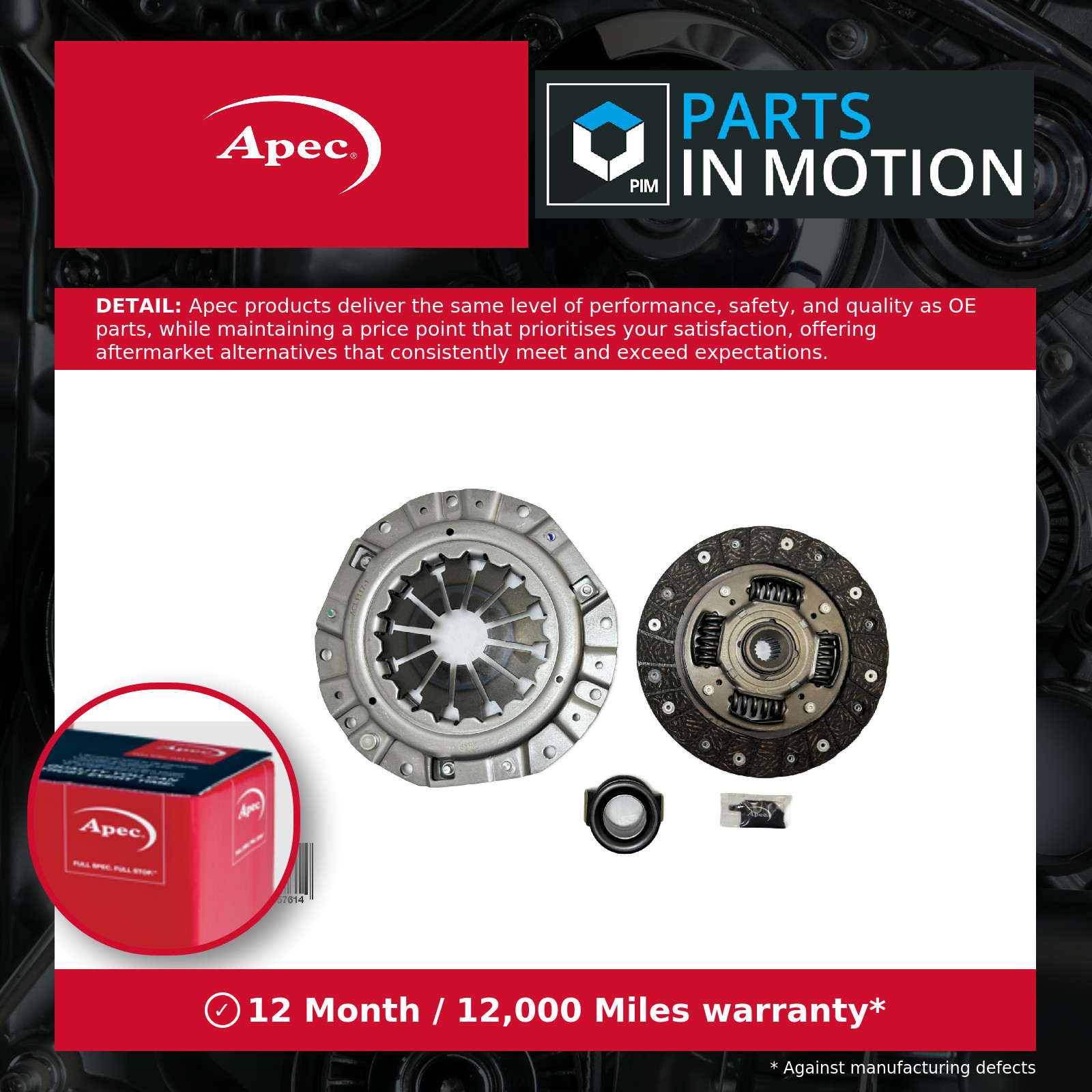 Clutch Kit fits SUZUKI ALTO AMF310 1.0 2009 on 190mm 0926928004 0926928005 Apec