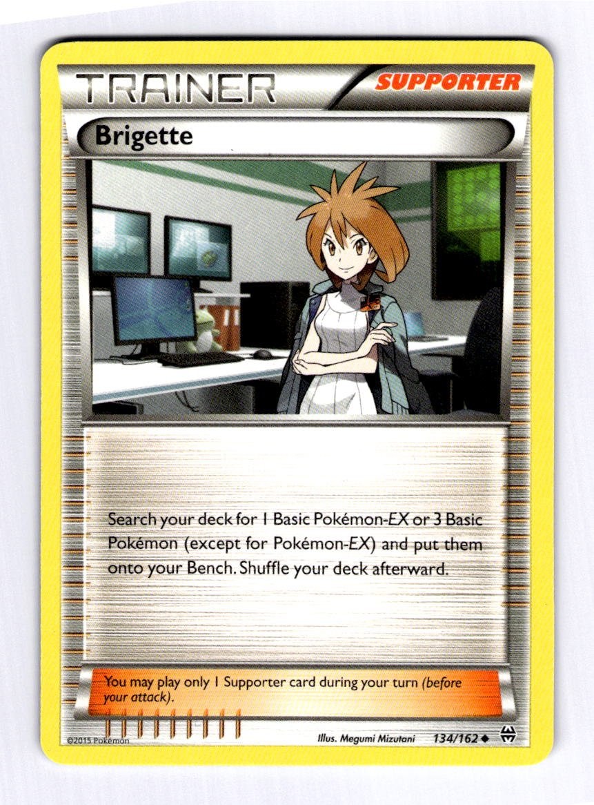 Brigette XY - BREAKthrough #134 (2015) Uncommon NM Pokemon
