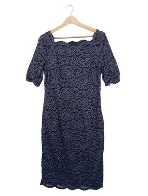ESPRIT Spitzenkleid Damen Kleid Gr. DE 40 blau Casual-Look