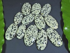 405Cts. Natural Dalmation Jasper Oval Cabochon Loose Gemstone 12 Pcs Lot i281