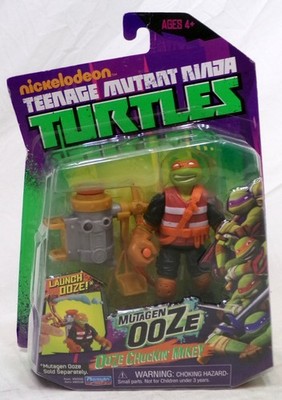 Playmates TMNT Ninja Turtles Nickelodeon 2012 Ooze Chuckin' Mikey 5'' Figure New