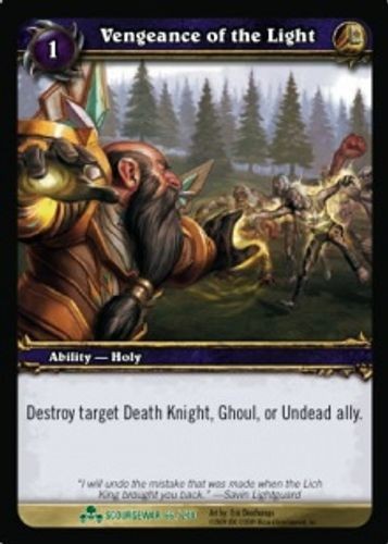 Vengeance of the Light - ScourgeWar - World of Warcraft TCG - Foto 1 di 6