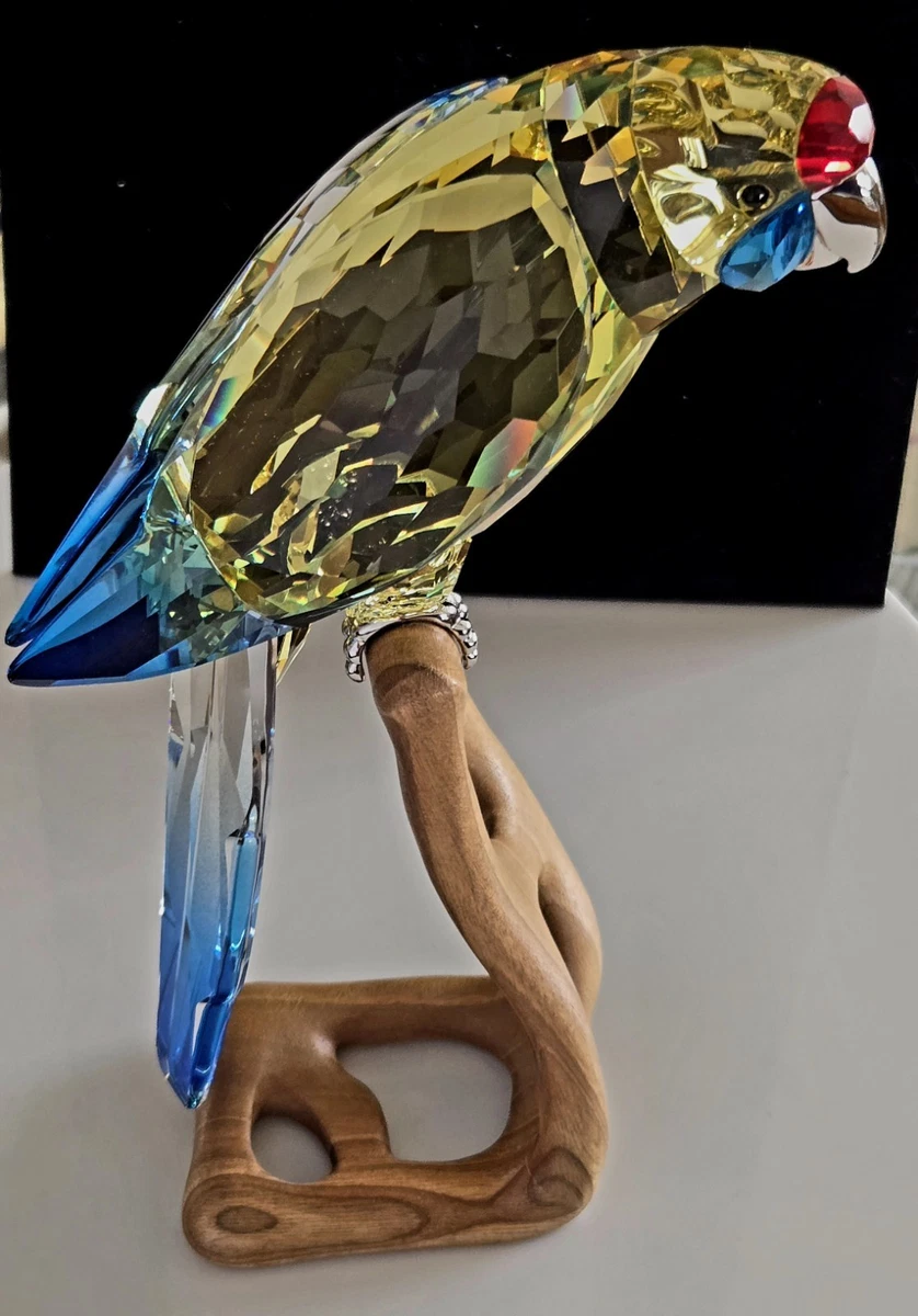 スワロフスキー　オウム　PARROT スワロフスキー オウム PARROT クリスタルのオウムデコレーション