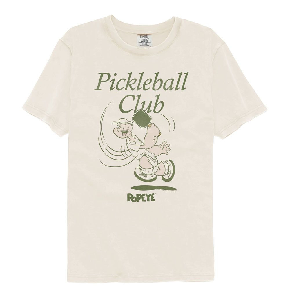 Popeye Pickleball Club Ivory Comfort Colors Comics Shirt