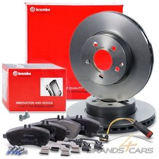 BREMBO BREMSSCHEIBEN +BEL&Auml;GE +VWK VORNE F&Uuml;R MERCEDES C-KLASSE W204 E-KLASSE W212