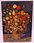VTG Brueghel Print Bouquet de Fleurs au Colimacon Editition   320