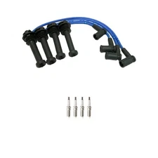 NGK 8mm Wire Set & 4 Platinum Spark Plug Kit For contour Escape Focus Tribute L4