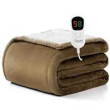 Heated Blanket Electric Throw - 50"x60" Heating Blanket Throw 1/2/4/6/8 Hours...